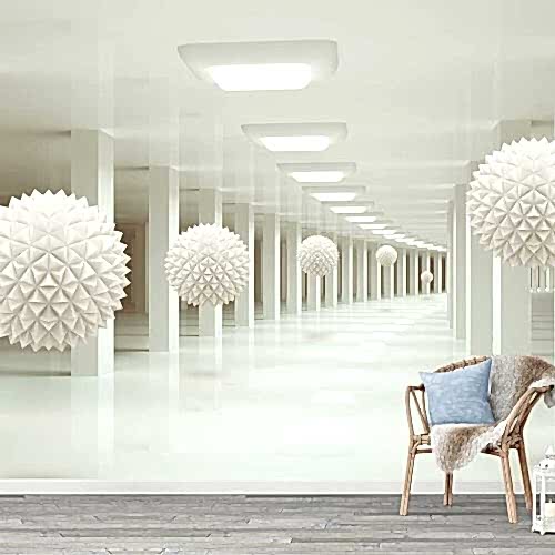 3D Geometrik Desenli Duvar Kağıdı – Modern ve Şık İç Mekan Tasarımı Poster